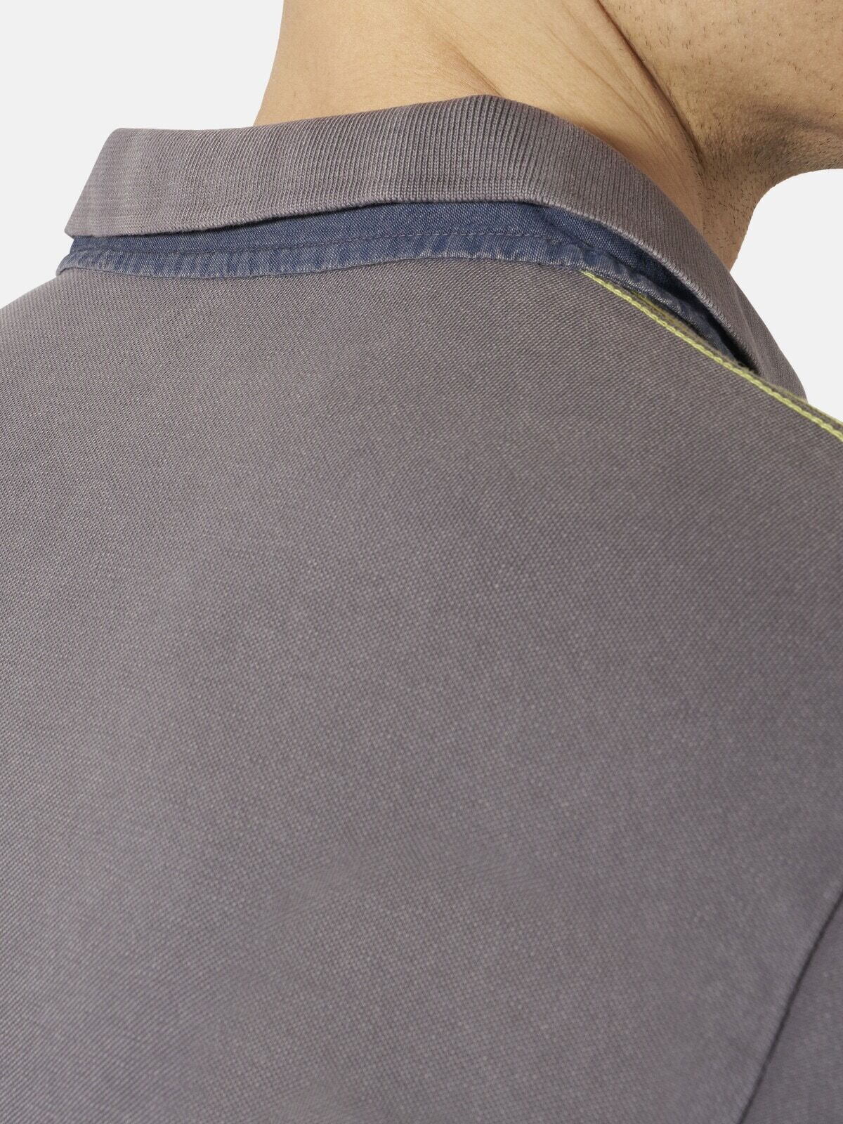 Poloshirt JAN VANDERSTORM "Poloshirt JONIN", Herren, Gr. XXL, grau, Obermaterial: 100% Baumwolle CO., Shirts