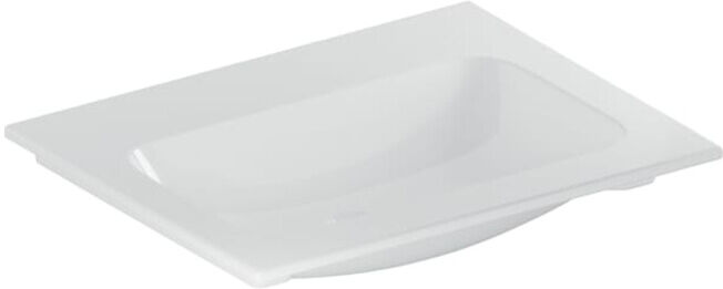 Geberit iCon Meuble lavabo 60x48 cm sans trou robinet, sans trop-plein, blanc, KeraTect (501843004)