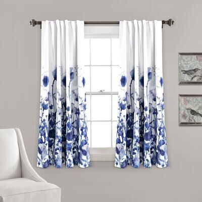 The Curated Nomad Luminet Flora Room Darkening Window Curtain Panel Pair