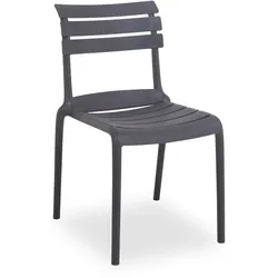 Gartenstuhl outdoor BEN grau (BHT 57x82x41 cm) - BHT 57x82x41 cm