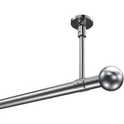 GARDINENSTANGE Sonette Luino 120 cm, 1-läufig, 20 mm Ø Chrom