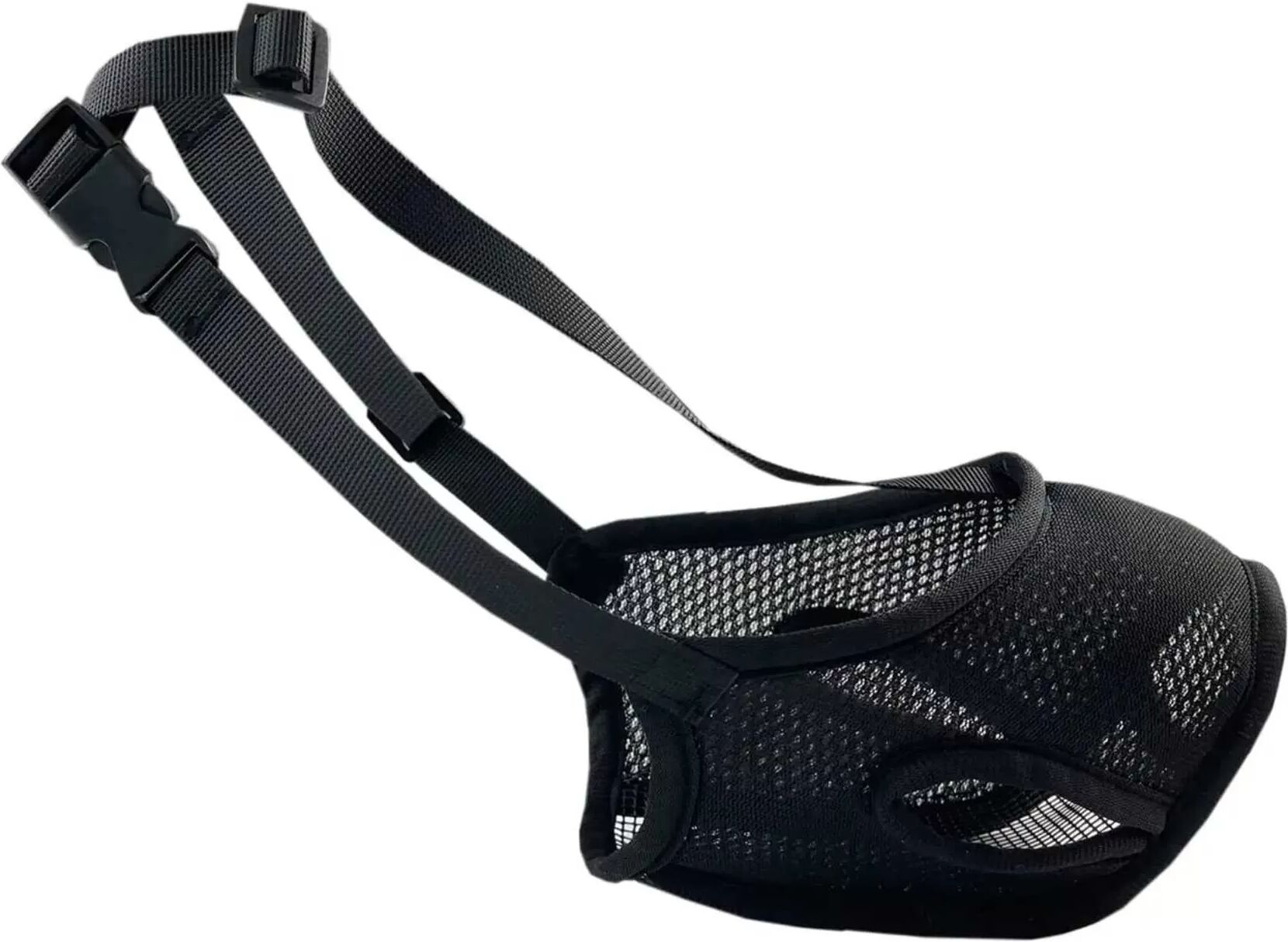 INF Schwarzer Hunde Maulkorb – Beißschutz, Bellschutz und Fressschutz XL