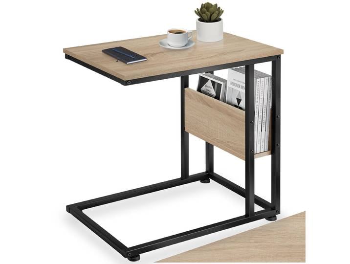 Beistelltisch Wigan 55x36,5x60cm - Industrial Holz hell, Eiche Sonoma