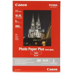Canon SG-201 Fotopapier Plus seidenglanz 100x150mm 260 g/m2 - 5 Blatt