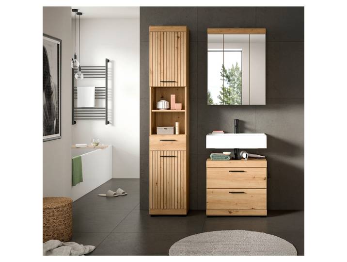 Badezimmer Scout Eiche Artisan 3-teilig