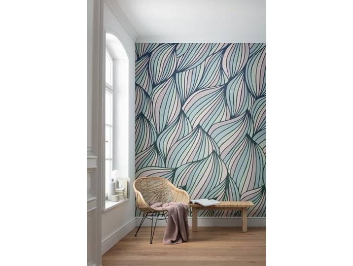 Komar Vlies Fototapete - Gentle Waves - Größe 250 x 250 cm - Tapete, Wanddekoration, Wohnzimmer, Schlafzimmer, Büro