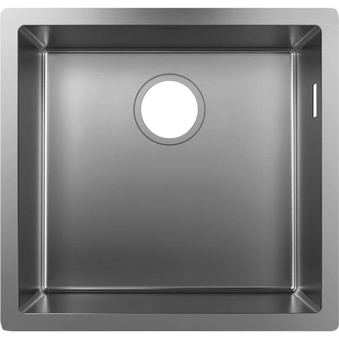 Hansgrohe S719-U400 Unterbauspüle 43425800 Edelstahl, 1 Hauptbecken