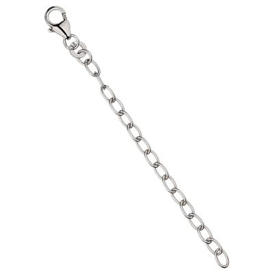 Gliederkette JOBO "Verlängerungskette 7 cm", silber (weißgold 333), Halsketten, Damen, Weißgold 333, L: 7, Gliederkette, 8 Karat 333 Weißgold