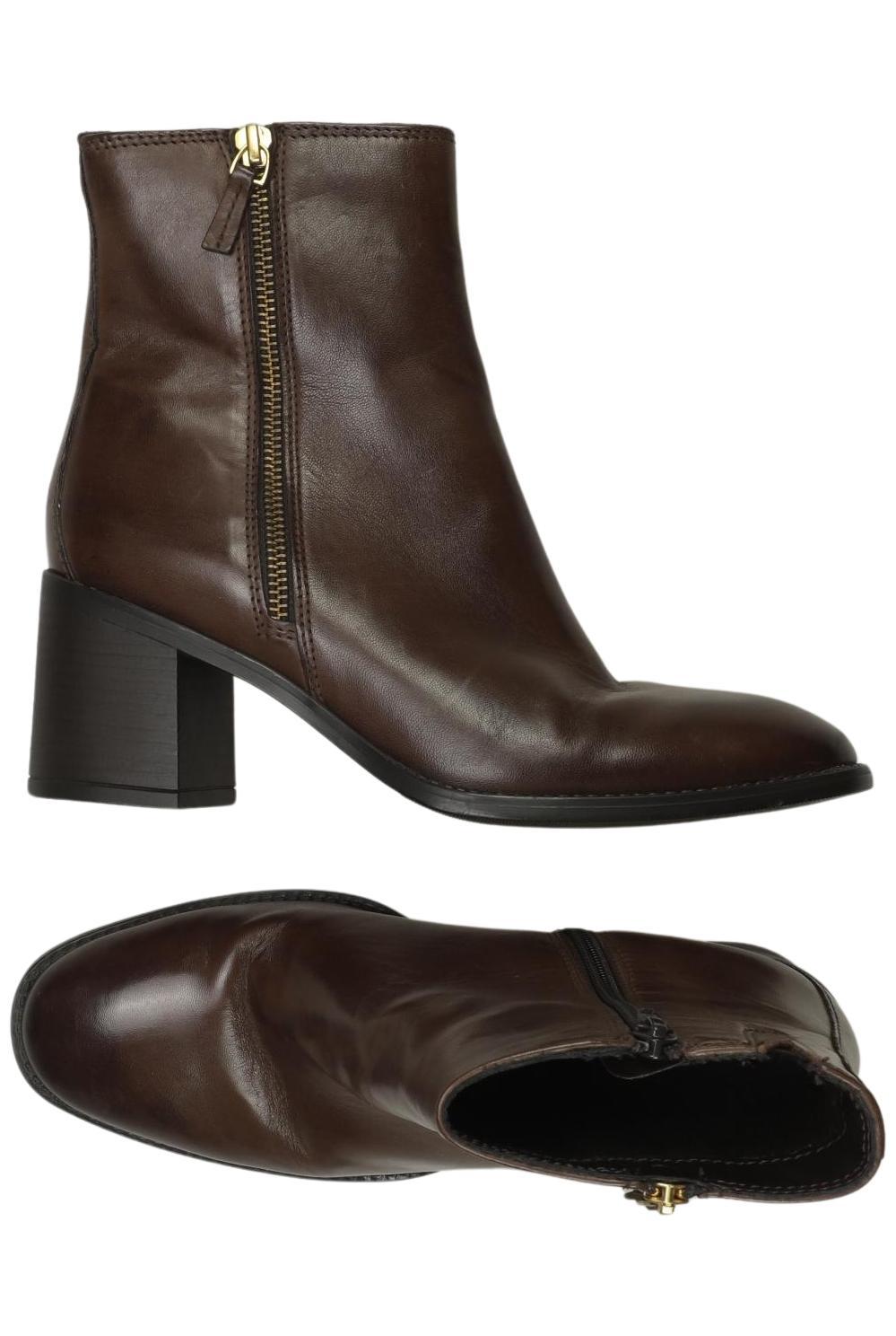 5th Avenue Damen Stiefelette, Braun, Gr. EU 38, Leder - Second Hand