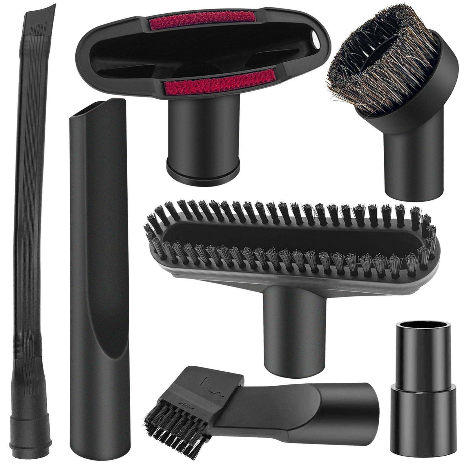 Dripio 7-delige stofzuigeraccessoire set, zwart, 32 mm, flexibel