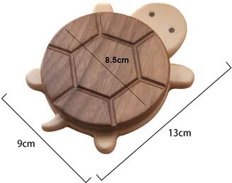 Youfap Market Black Walnut Solid Turtle Coaster, Creative Cute Styling Insulation Pad, Wooden Craft Anti Scald Table Ornament 1pc