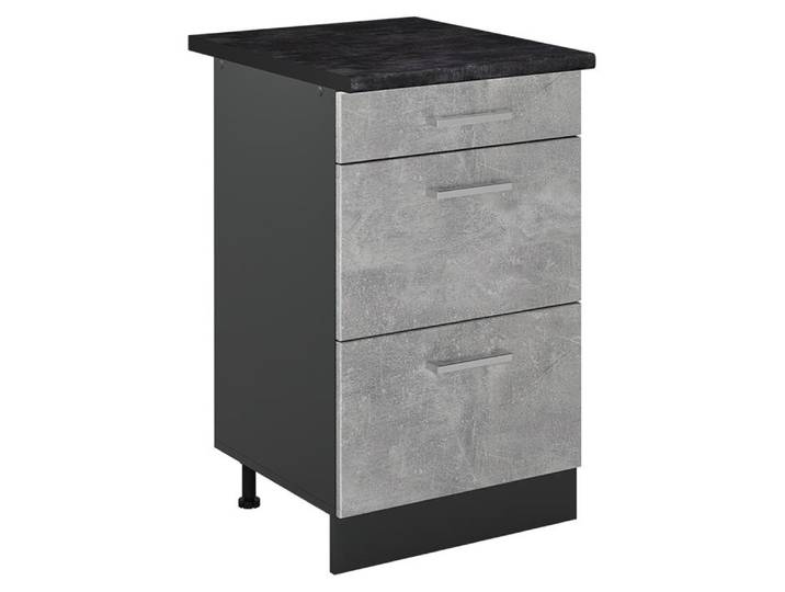 Meuble cuisine Vicco R-Line Béton/Anthracite 50cm plan de travail Anthracite\, Model 69795