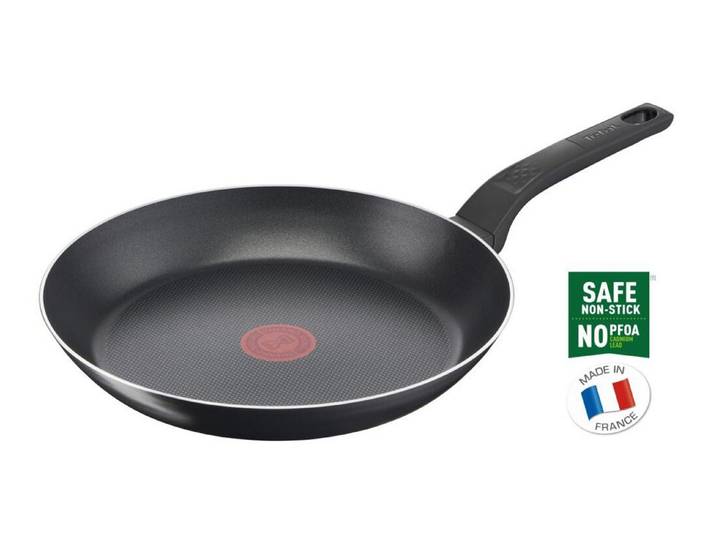 BURI Bratpfanne 6x Bratpfannen 28cm Schwarz Antihaft Wok Kochen Küchen Schmoren Gemüse