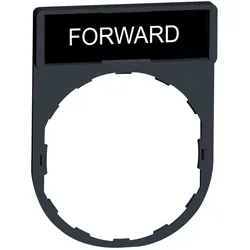 Schneider Electric ZBY2305 Schildträger 30x40mm, für Ø 22 Geräte, m. Schild FORWARD  - 10 Stück