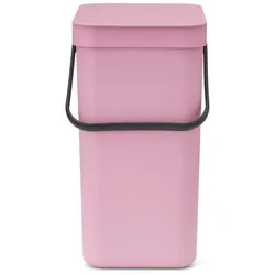 Brabantia Recyclingbehälter Sort & Go 12 l, Rosa, Abfalleimer, Pink, Rosa