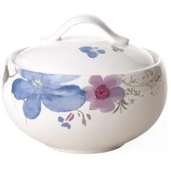 Villeroy & Boch Zuckerdose 6 Pers. Mariefleur Gris Basic, Vorratsbehälter, Weiss