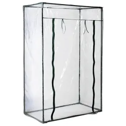 Lex Tomatengewächshaus Treibhaus Gewächshaus Metallrohre PVC Folie 100x50x150cm