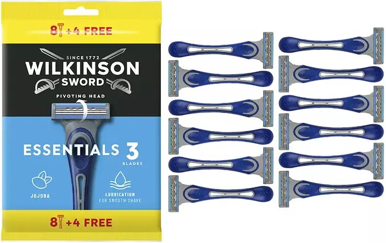 Wilkinson Essentials 3 Disposable Razors 12 units