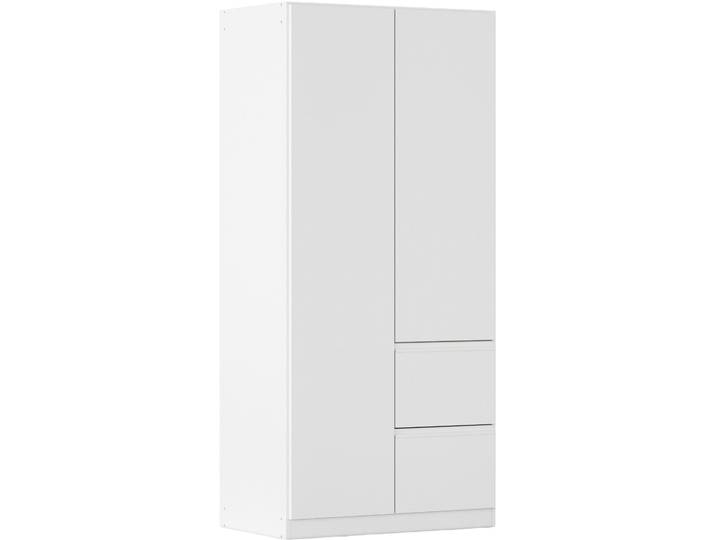 Drehtürenschrank RAUCH Kleiderschrank Schrank Garderobe Wäscheschrank COSTA Breite 91 cm , weiß (alpinweiß, eingriffe alpinweiß), B:91cm H:197cm T:54cm, Holzwerkstoff, Schränke, Drehtürenschrank, Breite 91 cm grifflose Front mit Push-to-Open Funktion MADE IN GERMANY