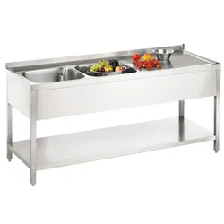GGG Spültisch aus CNS 1900x700x850mm