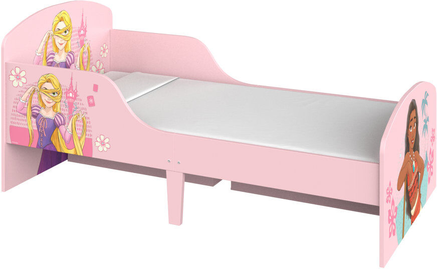 Disney Princess Toddler Bed: Sturdy Engineered Wood Construction, Guarded Sides, Wooden Slats, Fits 140cm x 70cm Mattress (Mattress not included) Pink EU Toddler - 70 x 160 cm