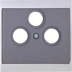 Kopp 313715181 MALTA - Antennen-Abdeckung für Antennensteckdose TV/RF/SAT, Farbe: anthrazit