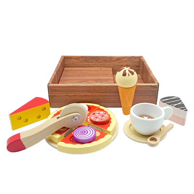 Spiellebensmittel TANNER "Italien Set groß", bunt, Kaufladensortimente, Kinder, Holz