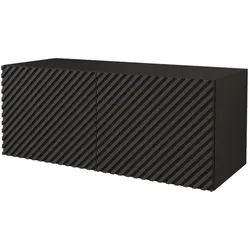 LOWBOARD ZENO-W 100x40x40 cm - Schwarz / Weiß