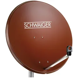 Schwaiger SPI996 10,7 (Parabolantenne, 38.50 dB, DVB-S / -S2), SAT Spiegel + SAT Antennen, Rot