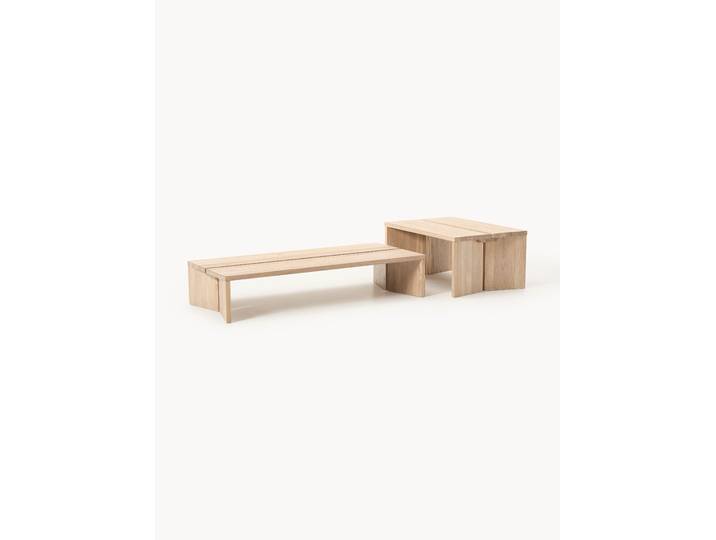 Tables basses en bois de chêne Amad, 2 pièces