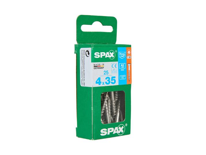 Spax Senkkopf-Holzschraube Torx 4 × 35 mm 25 Stück