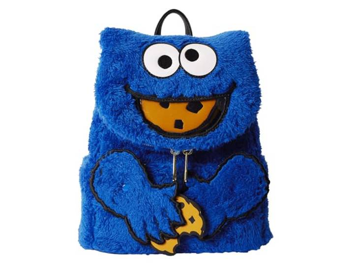 Loungefly Sesamstraat Cookie Monster Pluche Mini Rugzak
