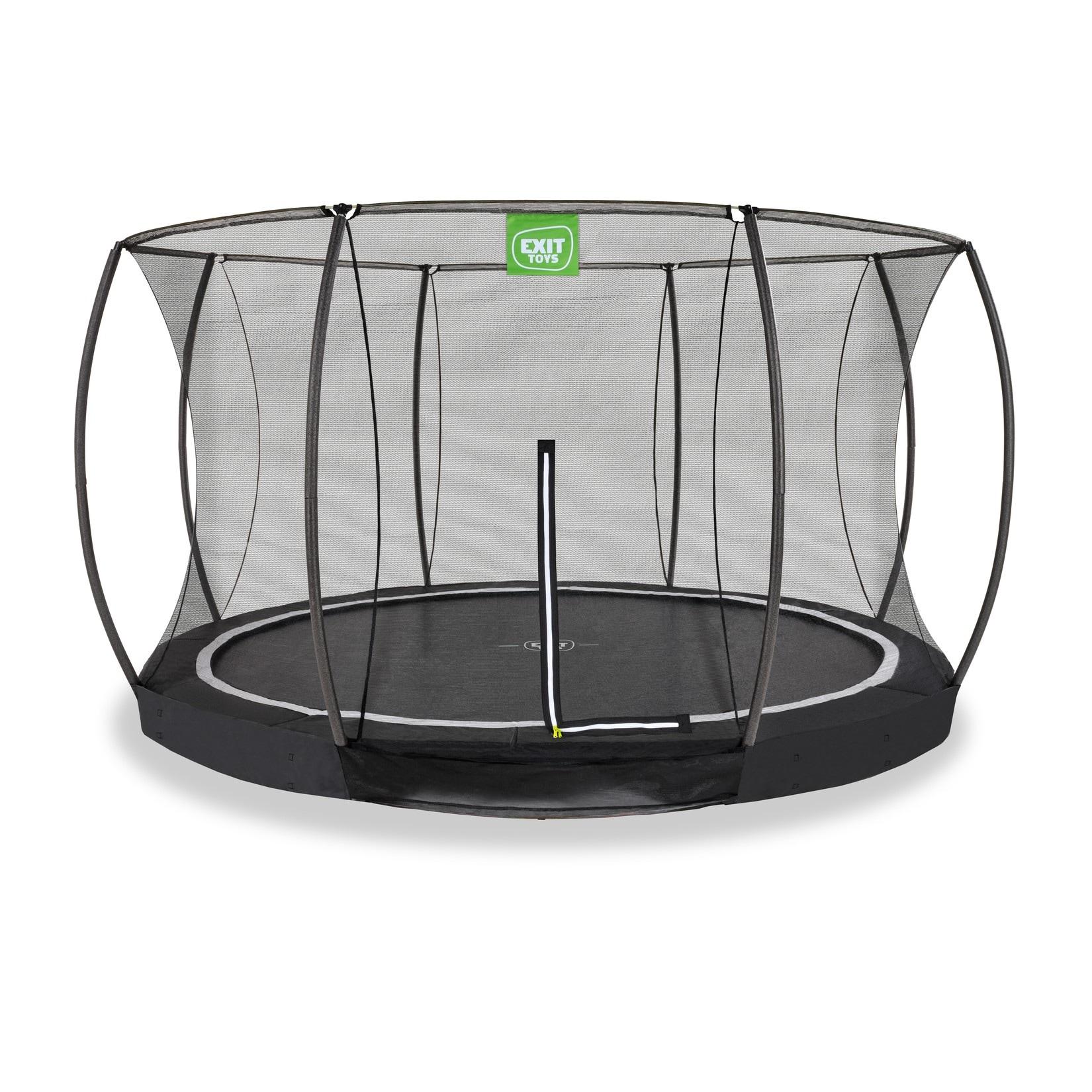 EXIT Black Edition Bodentrampolin ø366cm - schwarz