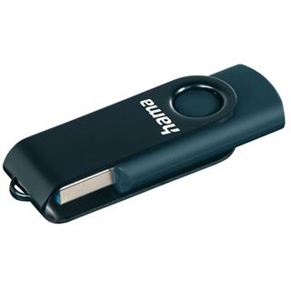 64GB hama USB-Stick Rotate petrolblau