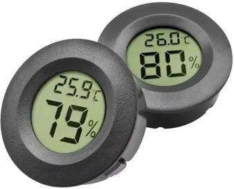 Inspired Finds PrecisionStats Digital Tank Thermo Hygro Sensor High Precision Temperature & Humidity Monitor For Reptile & Aquarium U orange