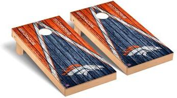 Skip's Garage Denver Broncos NFL Football Triangle Cornhole Board Set