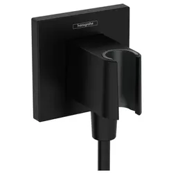 Hansgrohe FixFit E Wandanschlussbogen mit Rückschlagventil Schwarz 26889670