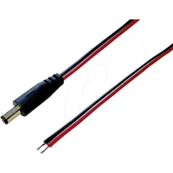DC AKS 7521 - Adapterkabel, 2000 mm, DC-Stecker auf freies Ende