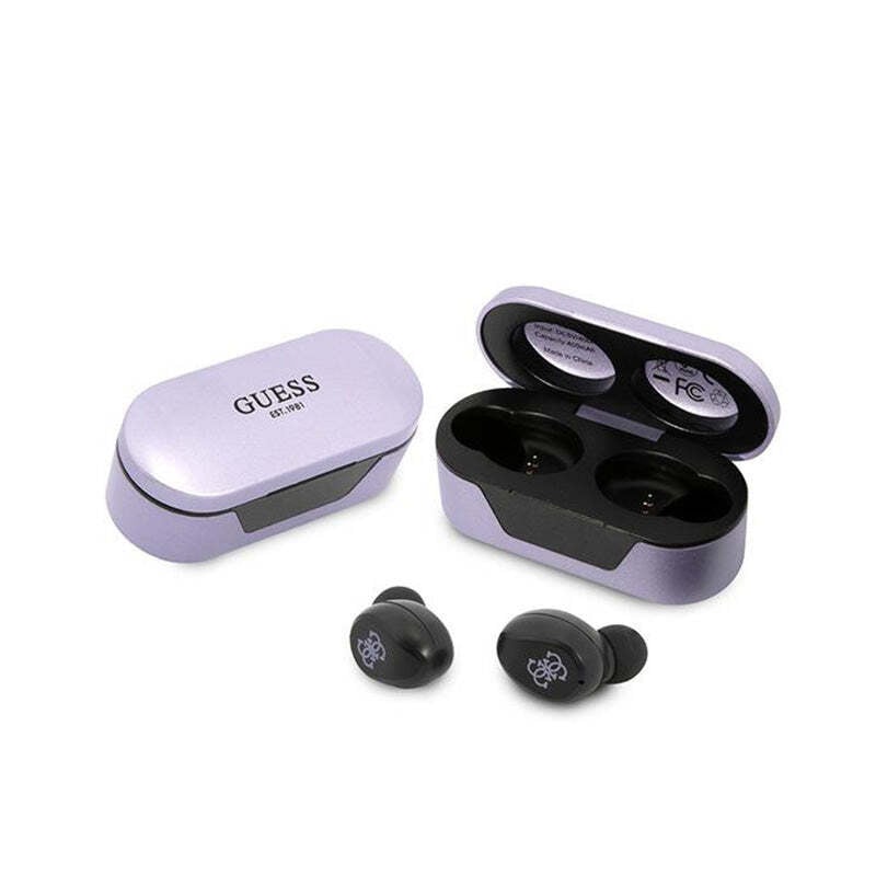 Guess Gutwst31Eu TWS Bluetooth-oordopjes met oplaadstation, paars