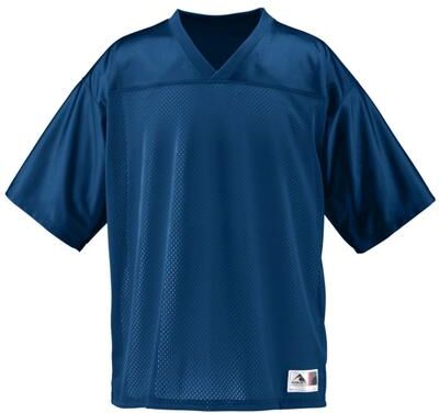 Augusta Sportswear 258 Athletic Youth Stadium Replica Jersey T-Shirt in Navy Blue size Small   Polyester