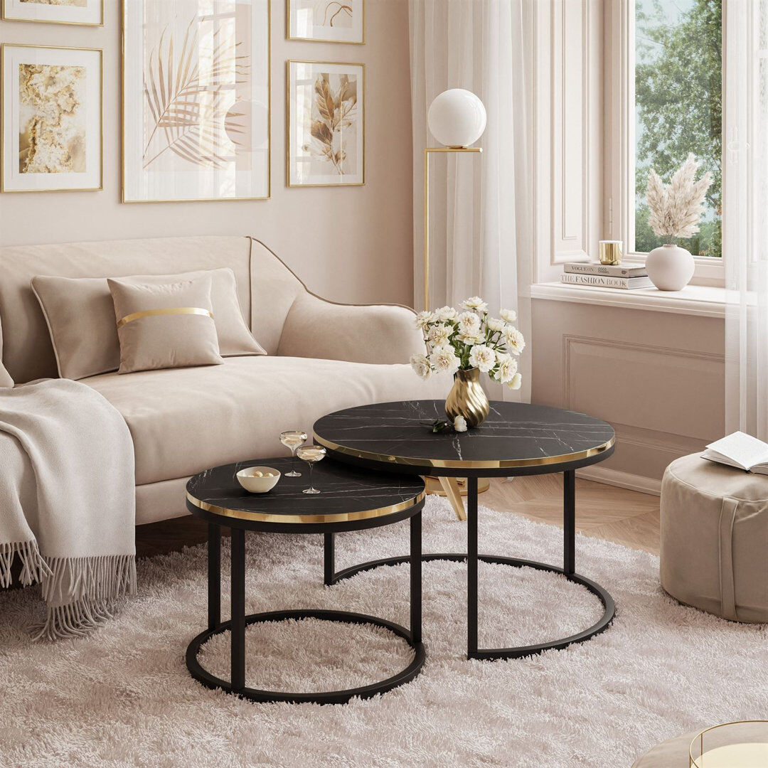 Fairmont Park Coffee Table Grigia Pietra Black/Black
