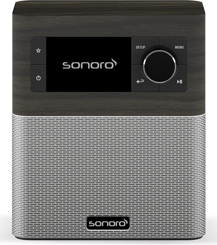 Sonoro STREAM, Internet, DAB, DAB+, FM, TFT, 6,1 cm (2.4"), 802.11a, 802.11b, 802.11g, Wi-Fi 4 (802.11n), Schwarz, Silber