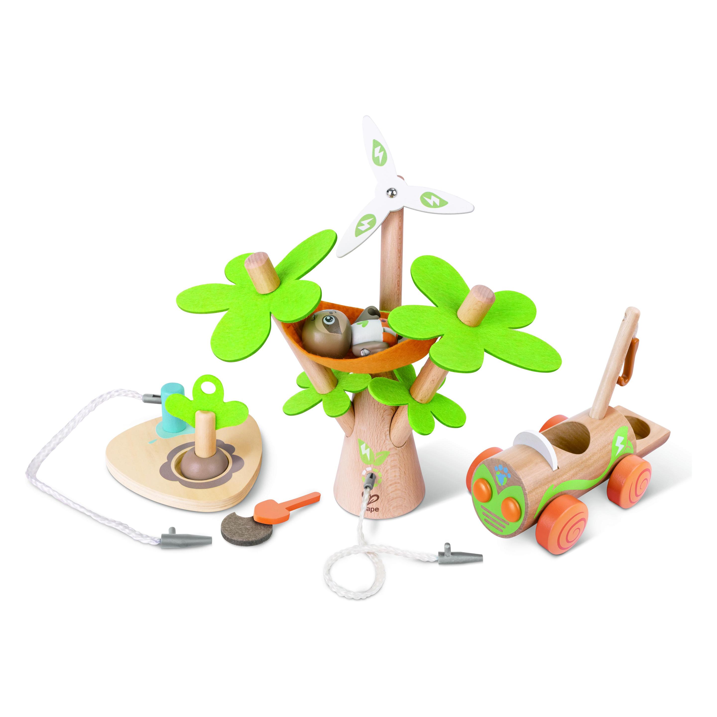 Hape Spielfigurenset Bäume pflanzen mit dem E-Auto (46.E3417)