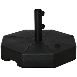 Outsunny Mit Wasser befüllbarer Sonnenschirmständer, 28 kg Sand, 40 kg, Terrasse, Garten