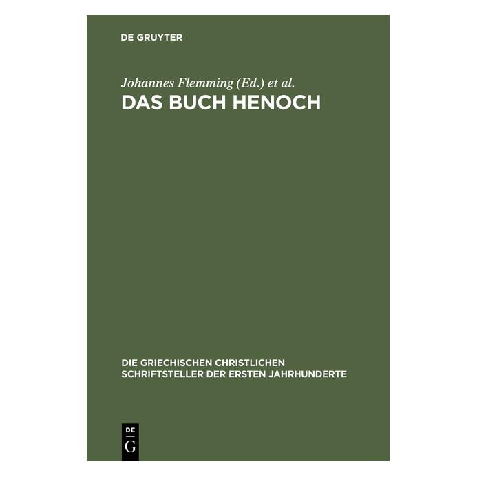 De Gruyter Das Buch Henoch (Deutsch, Hardcover, Johannes Flemming, Ludwig Radermacher) (7453955)