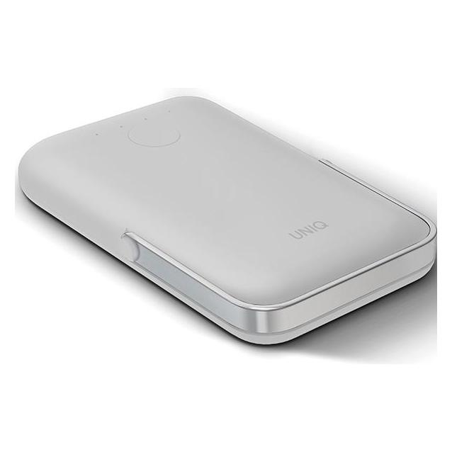 Uniq Powerbank Hoveo 5000mAh USB-C 20W PD Fast charge Wireless Magnetic jasnoszary/chalk grey (5000 mAh, 20 W, 18.50 Wh) (Uni001110-0)