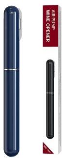 Uplifted Trends Portable Air Pressure Wine Opener With Foil Cutter Easy Cork Remover blue