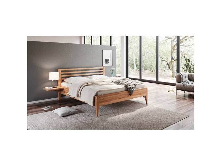 Massivholzbett Albon 140 x 200cm Kernbuche Braun/Kernbuche Buche