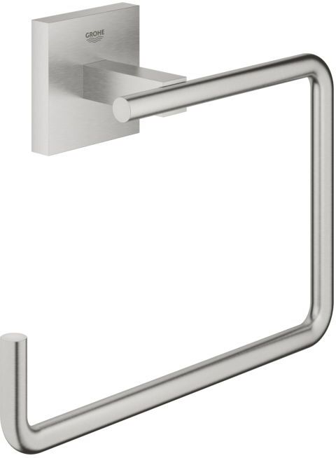 Grohe Start Cube Handtuchhalter 40975DC0 Supersteel, Handtuchring