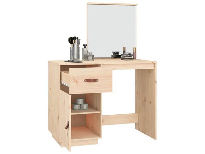 Promotion mai  * Coiffeuse 95x50x134 cm Bois de pin massif EU567820087